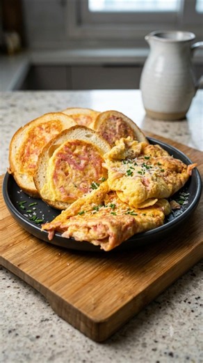 Breakfast That Looks Fancy, Tastes Amazing #breakfast #omelet #toast