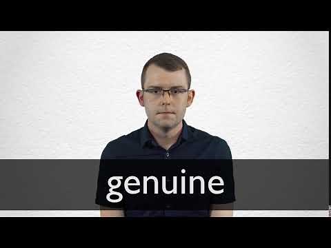 How to pronounce GENUINE in British English