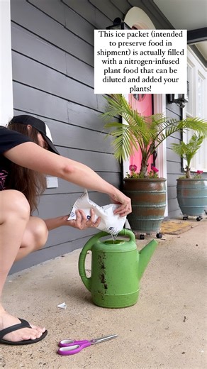You know those ice packets companies include in shipments to keep food and other items frozen and safe while shipping? Finally a company that gets it! The Enviro-Ice packets are actually plant food infused with nitrogen! Simply clip the edge, pour into a watering can, dilute with water, and pour onto your flowers! Then, recycle the packaging. That makes #zerowaste! So brilliant! Let me know in the comments if you’ve tried this OR tell me about other clever zero waste ideas or products you’ve fou