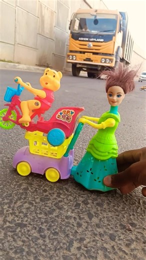 Remote Control Scooty Girl And Monkey Scooter Unboxing And Testing Short ||