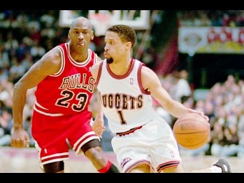 Mahmoud Abdul-Rauf- Nuggets vs. Bulls, '95-'96 Season (Highlights / Nuggets End Bulls Win Streak)
