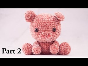PIG | PART 2 | AMIGURUMI VELVET CROCGET TUTORIAL