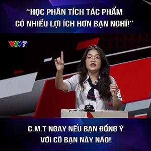 Nguyệt Minh từ THPT Gia Định (TP. HCM) có một màn ra mắt cứ gọi là rất ổn áp nhé! ✌️ ✨ Trích Trường Teen Vmindmap trận 6: Chúng tôi sẽ ưu tiên dạy văn học dựa trên kĩ năng sáng tác thay vì kĩ năng phân tích văn học. Kiến nghị của trận đấu mang tính giả định, các đội thi đang tranh biện theo phe được chọn ngẫu nhiên. Chương trình do VTV phối hợp cùng Viện Kỷ lục Việt Nam sản xuất. #TrườngTeen #VTV7 #Vmindmap #5phutthuocbai | VTV7