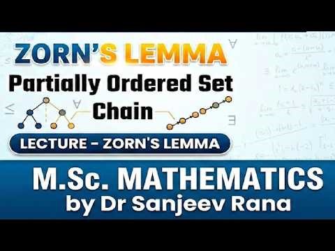 Zorn's Lemma M.Sc. Mathematics