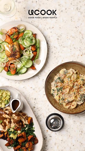 No stress, no waste, no “what’s for dinner?” 🍝 With UCOOK Meal Kits, you choose from 32 fresh recipes every week - we deliver everything you need to cook something delicious! | UCOOK