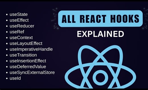 所有 React Hooks（挂钩）详解 - React Hooks教程 2025