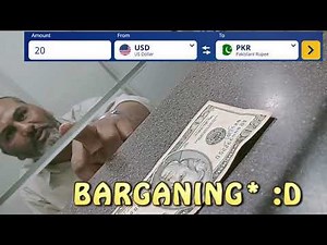 Conversion of Dollars (USD) in Pakistani Rupees at Money Exchange OFFICE