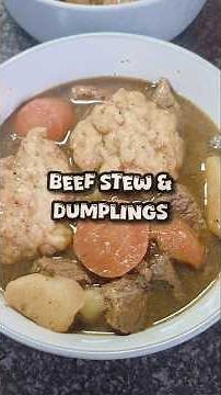 Beef stew & dumplings #homemade #stew #beef #easy #harty