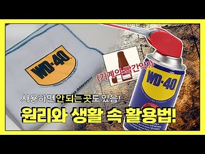 WD-40 방청 윤활제 집에 하나쯤은 있으신가요? WD-40 원리 | 주의 사항 | 생활 속 활용법