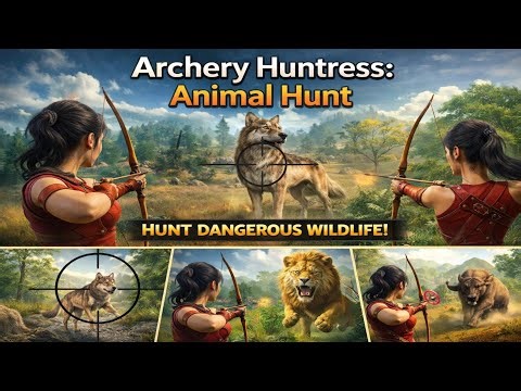 Archery Huntress: Animal Hunt Gameplay | Realistic Bow Hunting Adventure 🏹