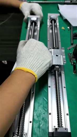 assemble and test embedded ball screw linear stage actuator #linearmotion #linearactuator #factory