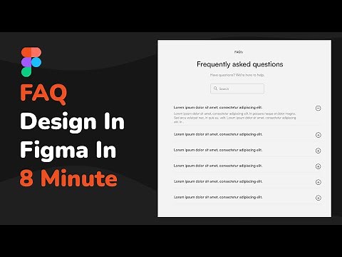 FAQ Design In Figma Step By Step In 8 Minute | UI Trends 2022 | Figma Tutorials | UI Tutorials