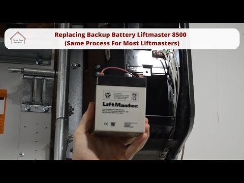 Replacing Backup Battery Liftmaster 8500 Same Process For Most Liftmasters