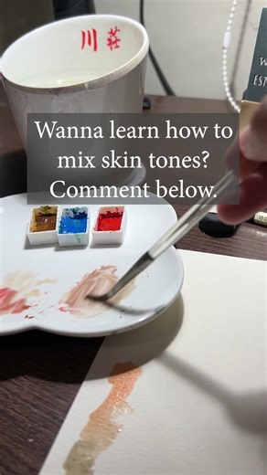 Daughter Picks The Colors I Use for my Watercolor Portrait Practice