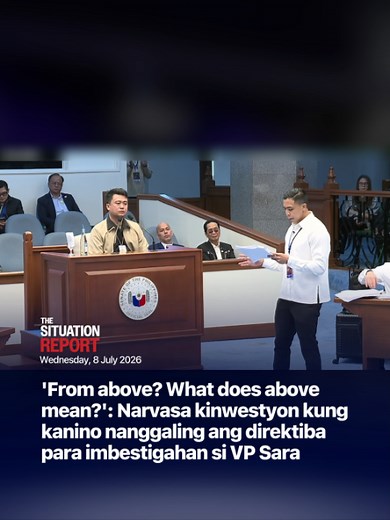 What Does “From Above” Mean? Explaining Atty. Carlo Narvasa’s Question in VP Sara Hearing