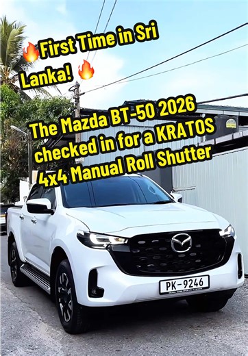 Mazda BT-50 2026 with KRATOS Roll Shutter Upgrade in Sri Lanka