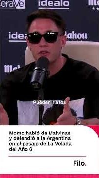 Momo talked about the Malvinas and defended Argentina at the La Velada del Año 6 weigh-in