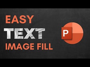 SUPER EASY Image Text Fill in PowerPoint Tutorial!! 🔥