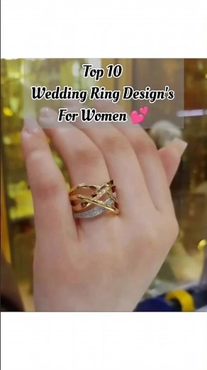TOP 10 WEDDING RING DESIGNS FOR WOMEN #youtubeshorts #trending #wedding #design #love #ringceremony