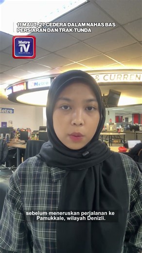11 maut, 27 cedera nahas bas persiaran dan trak tunda