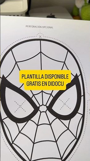 Máscara del Hombre Araña (Spiderman) para Imprimir en PDF GRATIS. 🕷️👌🏻😵#spiderman