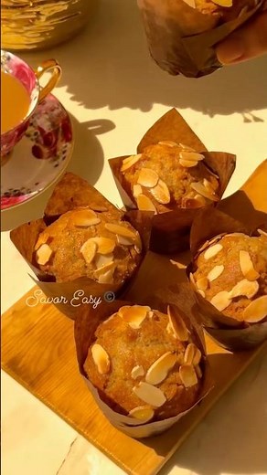 Super Moist Banana Muffin #recipe in the comment section