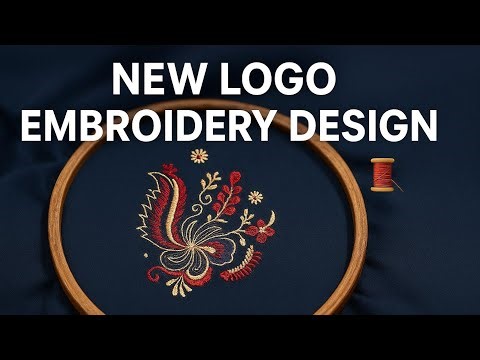 🎉 New Front Pocket Logo Embroidery Design 🧵 | Latest Embroidery Designs 2025