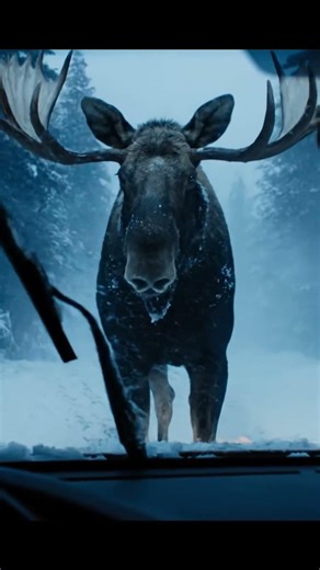 world record moose recorded on camera. #wildlife #moose #