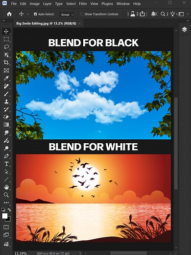 Blend Black-and-White Images in Adobe Photoshop 2026