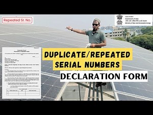 Duplicate serial numbers delaration 1