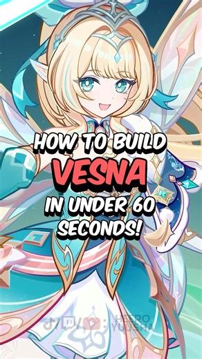 BEST VESNA BUILD - How to Build Vesna in 60 Seconds #genshinimpact #genshin #hoyoverse