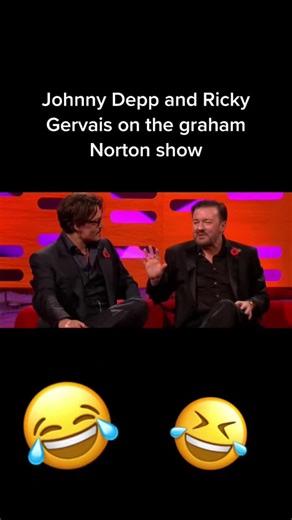 Johnny Depp and Ricky Gervais on the graham Norton show #johnnydepp#rickygervais#thegrahamnortonshow#funny#laugh#xyzbca