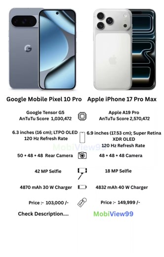 Google Pixel 10 Pro vs Apple iPhone 17 Pro Max Android iOS - Final Verdict 2025