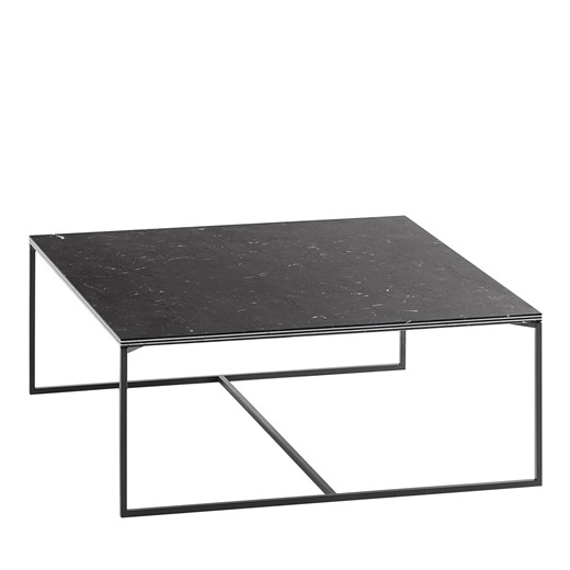 Fillo Square Black Marquina Marble Coffee Table
