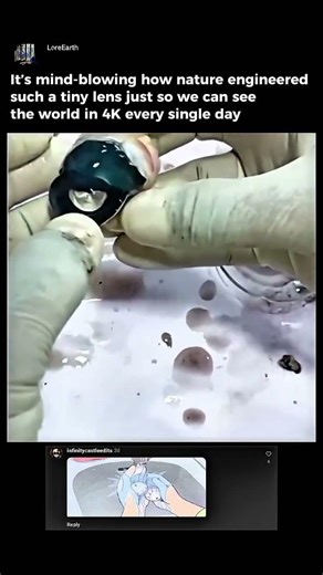 It turns out that our eyes are clear and clean inside.