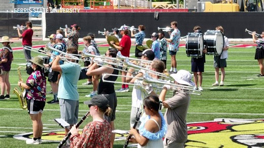 Ferris State marching band returning to the field after decades-long hiatus
