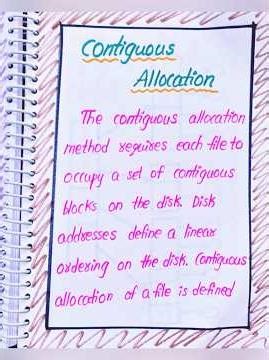 Contiguous Allocation in Operating Systems notes by LahariLectures #shorts #notes #LahariLectures