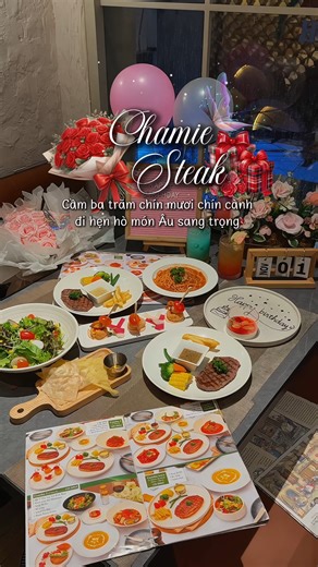 💚 Một buổi hẹn hò chỉn chu tại Chamie Phạm Ngọc Thạch nay càng dễ thương hơn với combo chỉ 399k cho 2 người – đầy đủ món, no ngon và không gian siêu ấm cúng. Combo bao gồm: • Bánh khai vị • Bánh Pani Puri mở vị giòn vui miệng • Salad dầu giấm thanh nhẹ • Mỳ Ý bò bằm chuẩn vị Âu • Hai phần steak mềm mọng • Panna cotta ngọt dịu cuối bữa 💚 Tất cả gói gọn trong 399k – phù hợp cho buổi hẹn nhẹ nhàng, chi phí dễ chịu nhưng vẫn tinh tế và đầy đủ vị. Hẹn bạn tại Chamie Phạm Ngọc Thạch! ---------------