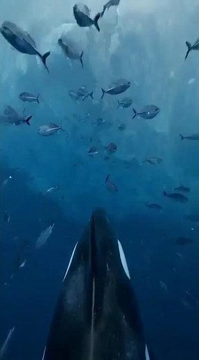 Orca GoPro Discovers a Giant Ice Tunnel Beneath Antarctica!