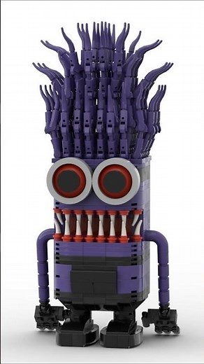 Despicable Me Purple Minions Monster Lego Moc