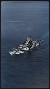 USS California (BB-44) underway in the Pacific, her bold Measure camouflage breaking up the hull’s outline at sea. After being sunk at Pearl Harbor, California was rebuilt and returned to service, going on to support major amphibious operations across the Pacific War. #ww2 #navy #ship #military | I love Warships