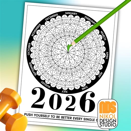 Printable 2026 Daily Health & Wellness Calendar Tracker - Etsy