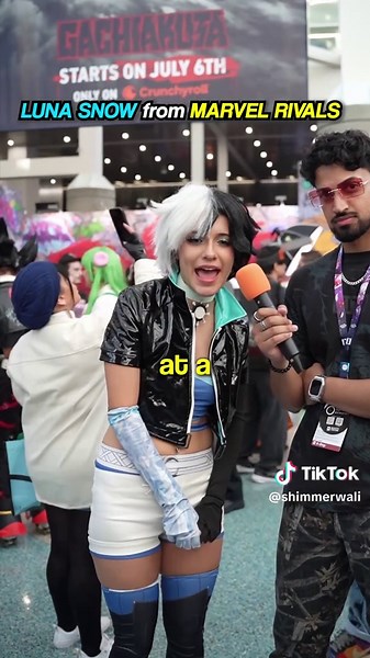 LUNA SNOW FROM MARVEL RIVALS @azzyyay #marvelrivalscosplay #girlcosplayer #lunasnow #cosplayersoftiktok #cosplaygirl