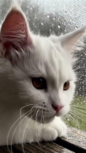 Kitten Rain #kitten #cat