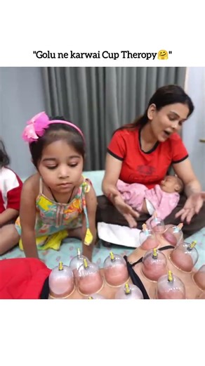 Golu ne karwai Cup Theropy🤗 #payalmalik #armaanmalik #kritikamalik