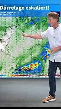 Drought situation escalating: Rhine water level at 1 cm! New heatwave in just one week? #drought