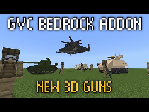 GVC BEDROCK ADDON | NEW MILITARY ADDON | MINECRAFT PE 1.21.20+