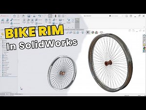 SolidWorks Beginner Project: Bicycle Rim from Sketch to 3D