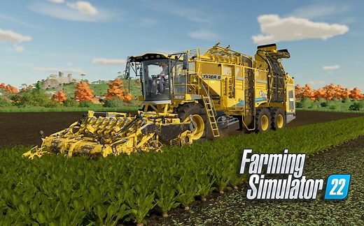 《模拟农场22》开着收割机在各个田间地头跑 | Farming Simulator 22