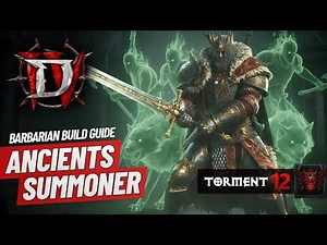 Diablo 4 Summoner Barbarian Endgame Build Guide... Torment 12.. Pit 100 EASY! Ancients Army!